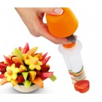 Creative DIY Plastic Presse Fruit Cutter Slicer Veggie Food Decorator Kitchen Gadgets Accessories Tools