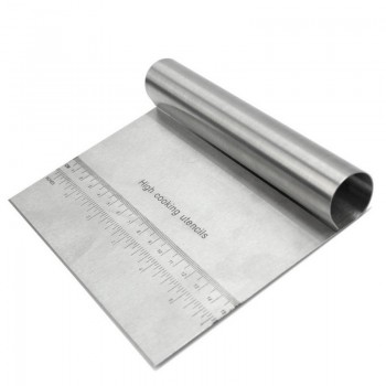 New Arrival graduated Kitchen Dough Cutter Scraper Dough Knife Divider Flour Pastry Cake Pizza Cutting Tools Stainless Steel