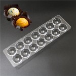 14 cavities 3D sphere Ball Shaped Hard Polycarbonate Moulds Mold For Chocolate