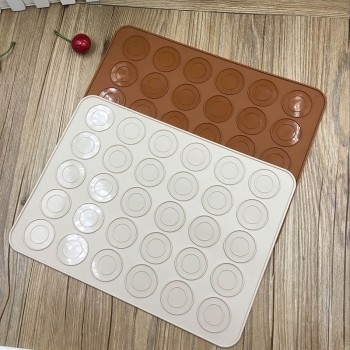 Hot Silicone Silicone Baking Mat Macaron Macaroon Pastry Oven Baking Mould Sheet Mats 30-Cavity DIY Mold 9 DE27 For Drop