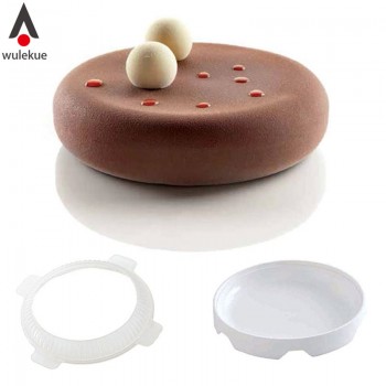 Wulekue Round Silicone Cake Mold For Mousses Ice Cream 3d Cakes Baking Pan Accessories Bakeware cake decorating Tools supplies