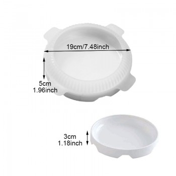 Wulekue Round Silicone Cake Mold For Mousses Ice Cream 3d Cakes Baking Pan Accessories Bakeware cake decorating Tools supplies