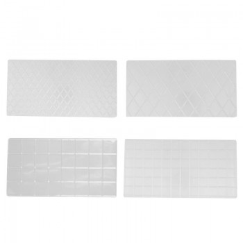 DIY Cake Plastic Transparent Texture Lattic Mat Cake Border Decorating Tools Cake Mold Fondant Gumpaste Stencil Molds Moulds