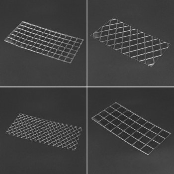DIY Cake Plastic Transparent Texture Lattic Mat Cake Border Decorating Tools Cake Mold Fondant Gumpaste Stencil Molds Moulds