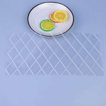 DIY Cake Plastic Transparent Texture Lattic Mat Cake Border Decorating Tools Cake Mold Fondant Gumpaste Stencil Molds Moulds