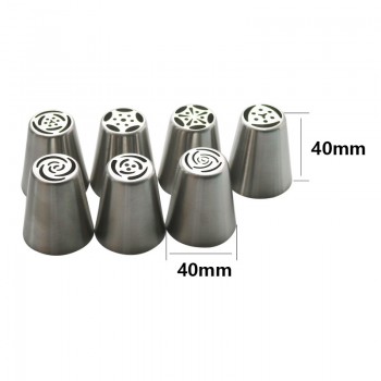 SHENHONG 13PCS Pastry Nozzles And Coupler Icing Piping Tips Sets Stainless Steel Rose Cream Bakeware Cupcake Cake Decorating