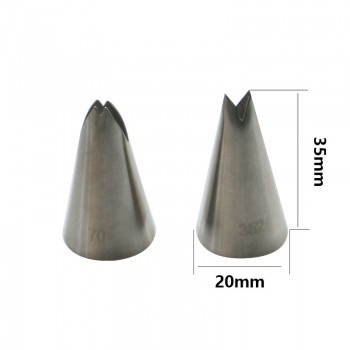 SHENHONG 13PCS Pastry Nozzles And Coupler Icing Piping Tips Sets Stainless Steel Rose Cream Bakeware Cupcake Cake Decorating