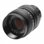 TOP Television TV 25mm f/1.4 Lens in C-Moun Lens for TV/CCTV/Cinema C-Mount cameras F1.4 in Black