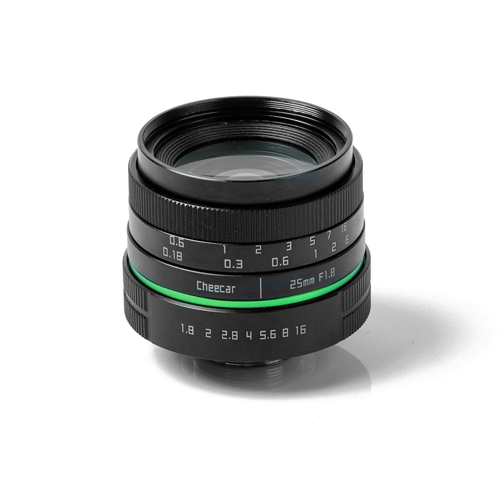 New green circle 25mm F/1.8 Manual Focus Multi-coated APS-C Camera Lens for Canon  Camera