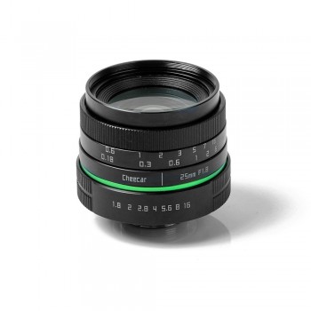 New green circle 25mm F/1.8 Manual Focus Multi-coated APS-C Camera Lens for Canon  Camera