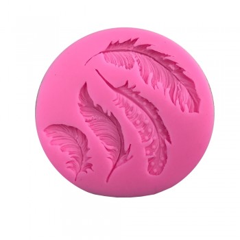 1PC Feather Sugar Buttons Silicone Mold Fondant Mold Cake Decorating Tools Chocolate Gumpaste Mold L145