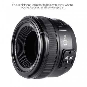 YONGNUO 50mm Lens YN50MM F1.8 Large Aperture Auto Focus Lens for Nikon D5300 D3400 D3200 D3100 D7200 D800 D300 D700 DSLR Camera