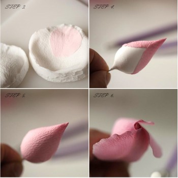 Rose petals veiner Sugar tool Meridians flower silicone cake mold simulation gum paste mould k100