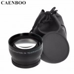 CAENBOO 2.0 x 52mm 55mm 58mm 62mm Digital High Definition 2.0X Telephoto Camera Lens For Canon EOS Nikon For Sony Accessories