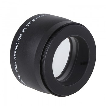 CAENBOO 2.0 x 52mm 55mm 58mm 62mm Digital High Definition 2.0X Telephoto Camera Lens For Canon EOS Nikon For Sony Accessories