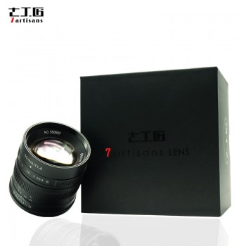7artisans 55mm F1.4 Large Aperture Portrait Manual Focus Micro Camera Lens Fit for Canon eos-m Mount  E Fuji Mount Free Shipping