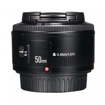YONGNUO YN50mm f1.8 YN 50mm AF Lens YN50 Auto Focus lens +  hood +UV len + bag for Canon EOS DSLR Cameras