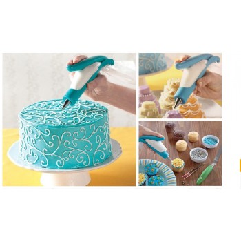 Pastry Icing Pen Cake Tools Piping Bag Nozzle Tips Fondant Cake Cream Syringe Tips Muffin Dessert Decorators Kitchen Accessories