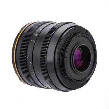 For Kamlan 50mm f1.1 APS-C Large Aperture Manual Focus Lens for Canon EOS-M NEX Fuji X M4/3 Mount APS-C Mirrorless Cameras
