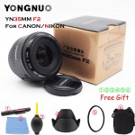 Yongnuo 35mm lens YN35mm F2.0 lens Wide angle Fixed dslr camera Lens For canon 600d 60d 5DII 5D 500D 400D 650D 600D 450D 60D 7D