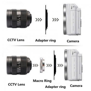 Fujian 35mm F1.7 CCTV TV Movie lens+C+ENX Mount to for Sony Nex-5T N-3N N6 N7 N-5R A6000