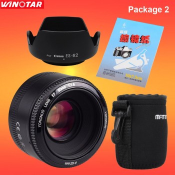 YONGNUO YN50mm f1.8 YN EF 50mm f/1.8 AF/MF Lens Large Aperture Auto Focus for Canon EOS DSLR Cameras