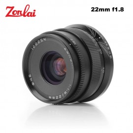 Zonlai 22mm F1.8 Manual Prime Lens for Sony E-mount for Fuji for Micro 4/3 a6300 a6500 X-A1 X-A2 X-M1 G1 G2 G3 Mirrorless Camera