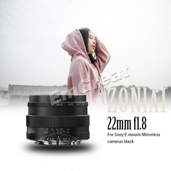 Zonlai 22mm F1.8 Manual Prime Lens for Sony E-mount for Fuji for Micro 4/3 a6300 a6500 X-A1 X-A2 X-M1 G1 G2 G3 Mirrorless Camera