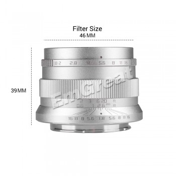 Zonlai 22mm F1.8 Manual Prime Lens for Sony E-mount for Fuji for Micro 4/3 a6300 a6500 X-A1 X-A2 X-M1 G1 G2 G3 Mirrorless Camera