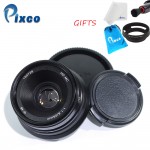 Pixco 25mm F1.8 HD.MC Lens for Sony Nex Camera Micro Four Thirds M4/3 Cameras + Lens cleaning cloth + pen+ lens hood+ cloth bag