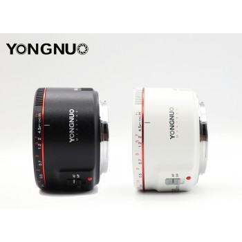 White YN50mm F1.8 II Large Aperture Auto Focus Lens YONGNUO for Canon Bokeh Effect Camera Lens for Canon EOS 70D 5D2 5D3 DSLR