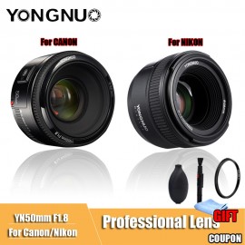 YONGNUO YN50mm F1.8 Large Aperture Auto Focus Lens  DSLR Camera Lens For canon For Nikon D800 D300 D700 D3200 D3300 D5100