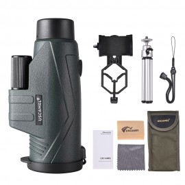 UW056B 10X42 Single-tube Monocular Telescope Optical Lens BAK7 Prisms with Phone Holder Mini Tripod Carry Bag for Concert Sport