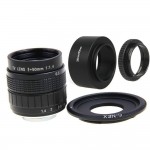 FUJIAN 50mm F1.4 CCTV Movie Lens +C Mount +Lens Hood + Macro Ring for SONY E Mount NEX3 NEX6 NEX7 NEX-5R A6500 A6300 A6000 A5000