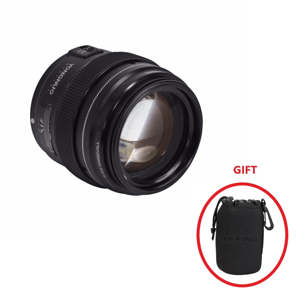 Yongnuo 100MM F2 Lens Large Aperture AF/MF Medium Telephoto Prime Len YN100mm For Nikon D7200 D7100 D7000 D5600 for Canon EOS
