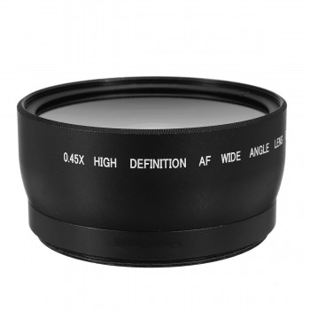 58mm 0.45X Wide Angle Macro Lens For Canon EOS 1000D 1100D 500D Rebel T1i T2i T 3 Camera Lens Part
