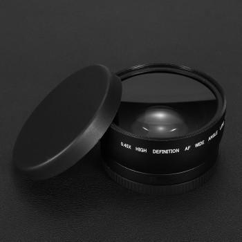58mm 0.45X Wide Angle Macro Lens For Canon EOS 1000D 1100D 500D Rebel T1i T2i T 3 Camera Lens Part