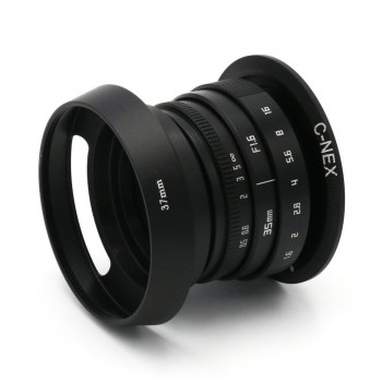 NEW Fujian 35mm f/1.6 CCTV II lens for Sony NEX E-mount camera amp; Adapter bundle