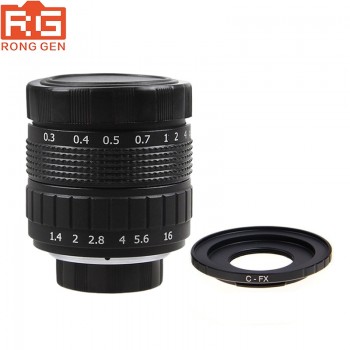Fujian 50mm F1.4 CCTV TV camera lens + C-FX for Fuji Fujifilm X-A2 X-A1 X-T1 X-E2 X-1M