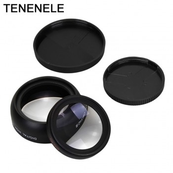 Camera Lens 0.45X 55 58 62 67 72MM Wide Angle Lens with Macro HD Optics Lenses For Canon Nikon Sony Fuji Camera Lens Accessories