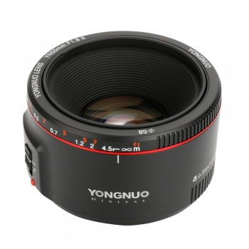 YONGNUO YN50mm F1.8 II Large Aperture Auto Focus Lens for Canon Bokeh Effect Camera Lens for Canon EOS 70D 5D2 5D3 600D DSLR