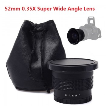 Lightdow 52mm 0.35x Super Wide Angle Lens Lens for Nikon D7200 D7100 D5200 D5100 D5000 D3100 D3200  with 18-55mm Camera Lens