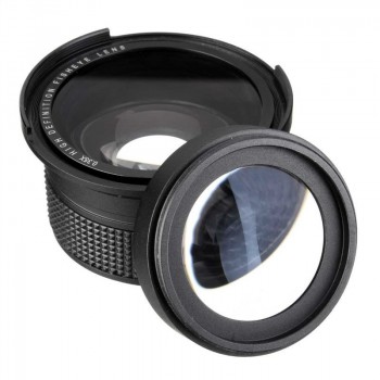 Lightdow 52mm 0.35x Super Wide Angle Lens Lens for Nikon D7200 D7100 D5200 D5100 D5000 D3100 D3200  with 18-55mm Camera Lens