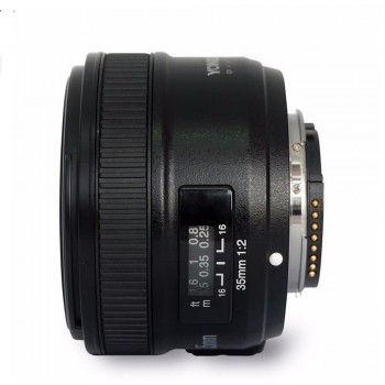 Yongnuo yn35 YN35mm F2 lens Wide-angle Large Aperture Fixed Auto Focus Lens +   Lens Hood +lens bag + 58mm UV filter For Nikon