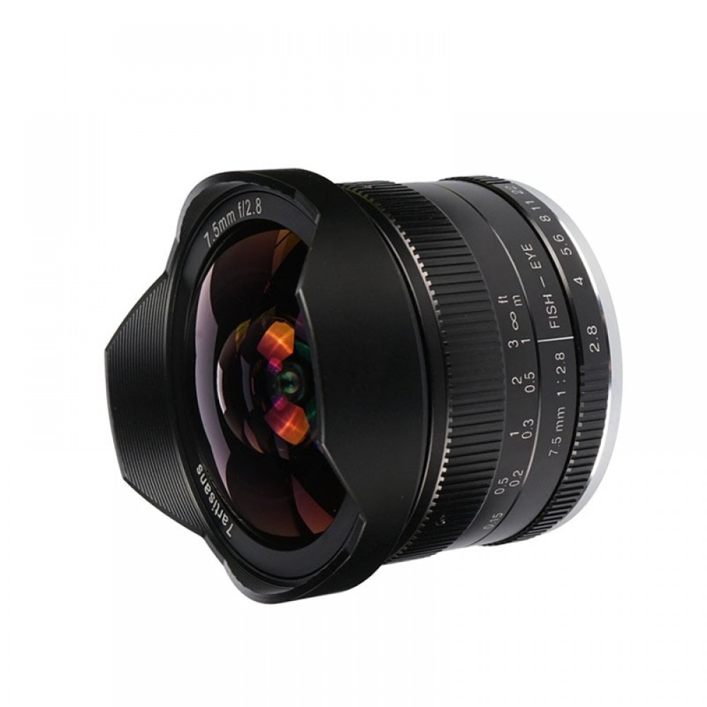 7artisans 7.5mm f2.8 fisheye Fixed Focus lens 180 degree Angle Apply to All Single Series for Fujifilm/Sony E / Olympus Cameras