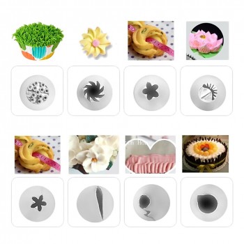 51PCS Cream Cake Nozzle Set DIY Stainless Steel Cake Mould Decorating Tools Baking Pastry Tools With Box