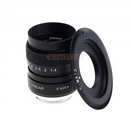 NEW Fujian 25mm F1.4 CCTV TV lens + C Mount for Micro 4/3 m4/3 Panasonic GH5 GH4 GH3 GF3 GF5 GF6 GF7 GF9 G3 G5 GX1 GX7 GX8 GX85