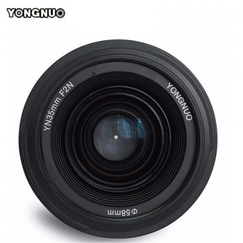 YONGNUO 35mm Lens YN35mm F2.0 AF/MF Fixed Focus F1.8 AF/EF Lens for Canon Nikon F Mount D3200 D3400 D3100 D5300 for DLSR Camera