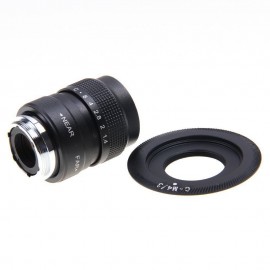 FUJIAN 25mm f/1.4 C Mount CCTV f1.4 Lens for Panasonic GF1 GF2 GF3 GF5 GF6 GX1 G1 G2 G3 G5 GH1 GH2 GH3