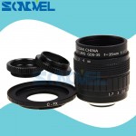 FUJIAN 35mm F1.7 CCTV TV Movie lens+C Mount +Macro ring for Fuji Fujifilm X-E2 X-E1 X-Pro1 X-Pro2 X-M1 X-A3 X-A2 X-A1 X-T1 C-FX